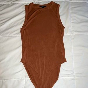 Brown High Neck Bodysuit✨